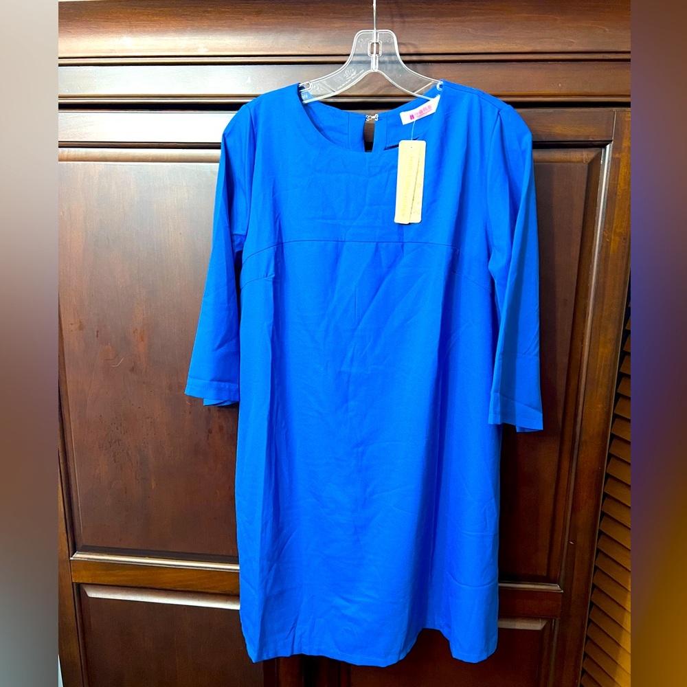 Handsome & Honey mini free waist and hip dress royal blue size L